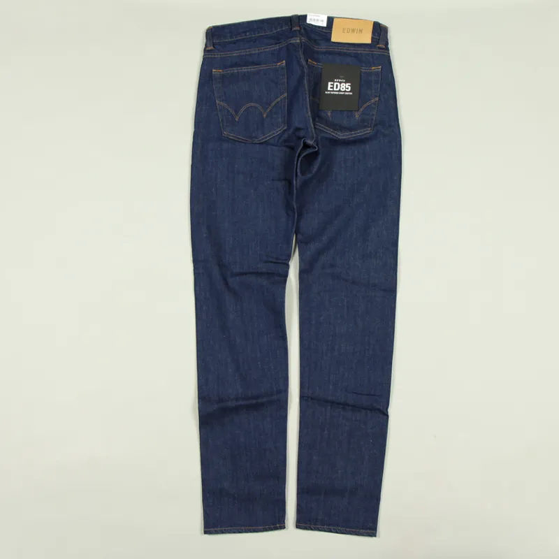 Edwin ED-85 CS Power Blue Denim - Blue Rinsed